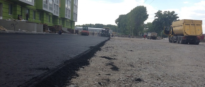асфальтирование дорог в Украинке